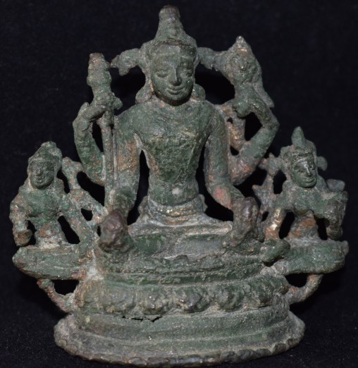 Vishnu triad seated Pala