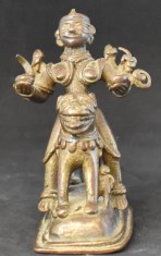 Durga on a lion front