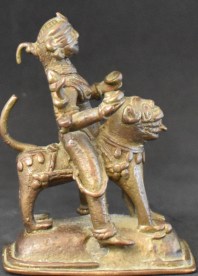 Durga on a lion side