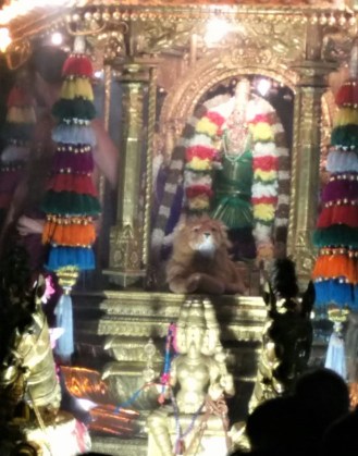 Kamakshi temple utsav closeup