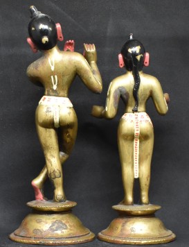 Radhakrishna Painted back